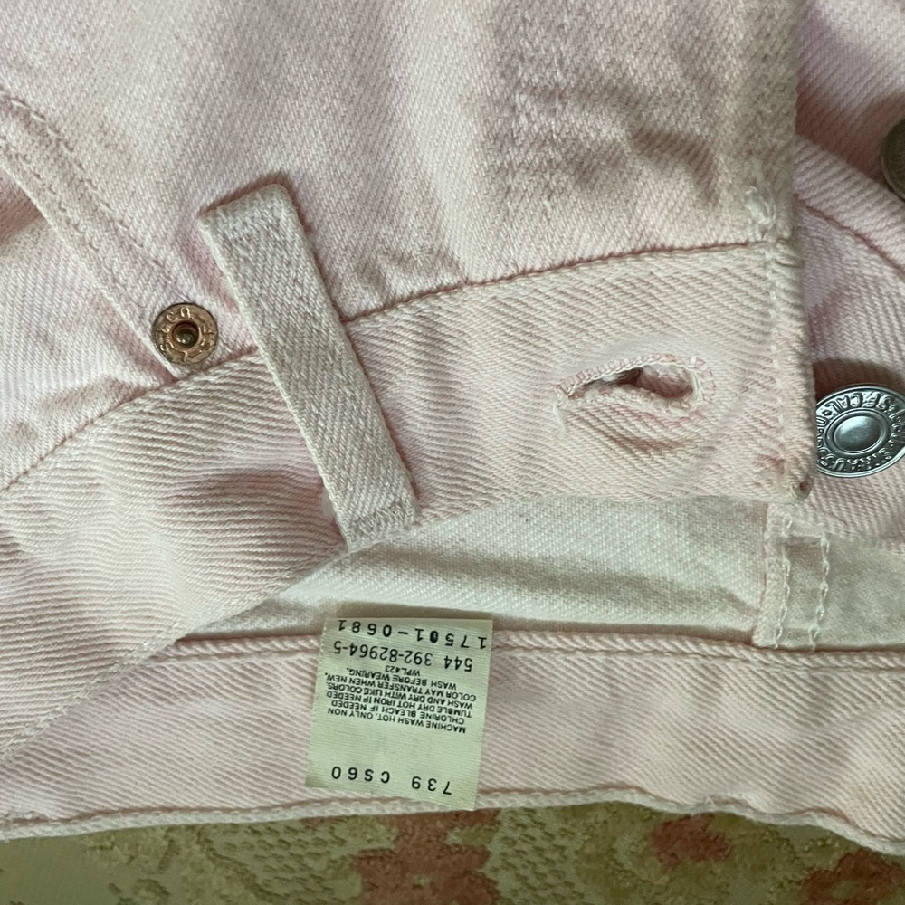 Levi's Vintage Made in USA 80s Women's Pink Jeans - Picture 4 of 7